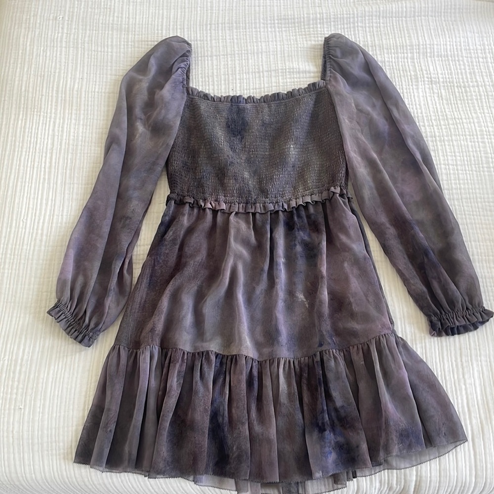 Wilfred medium purple mid thigh dress.